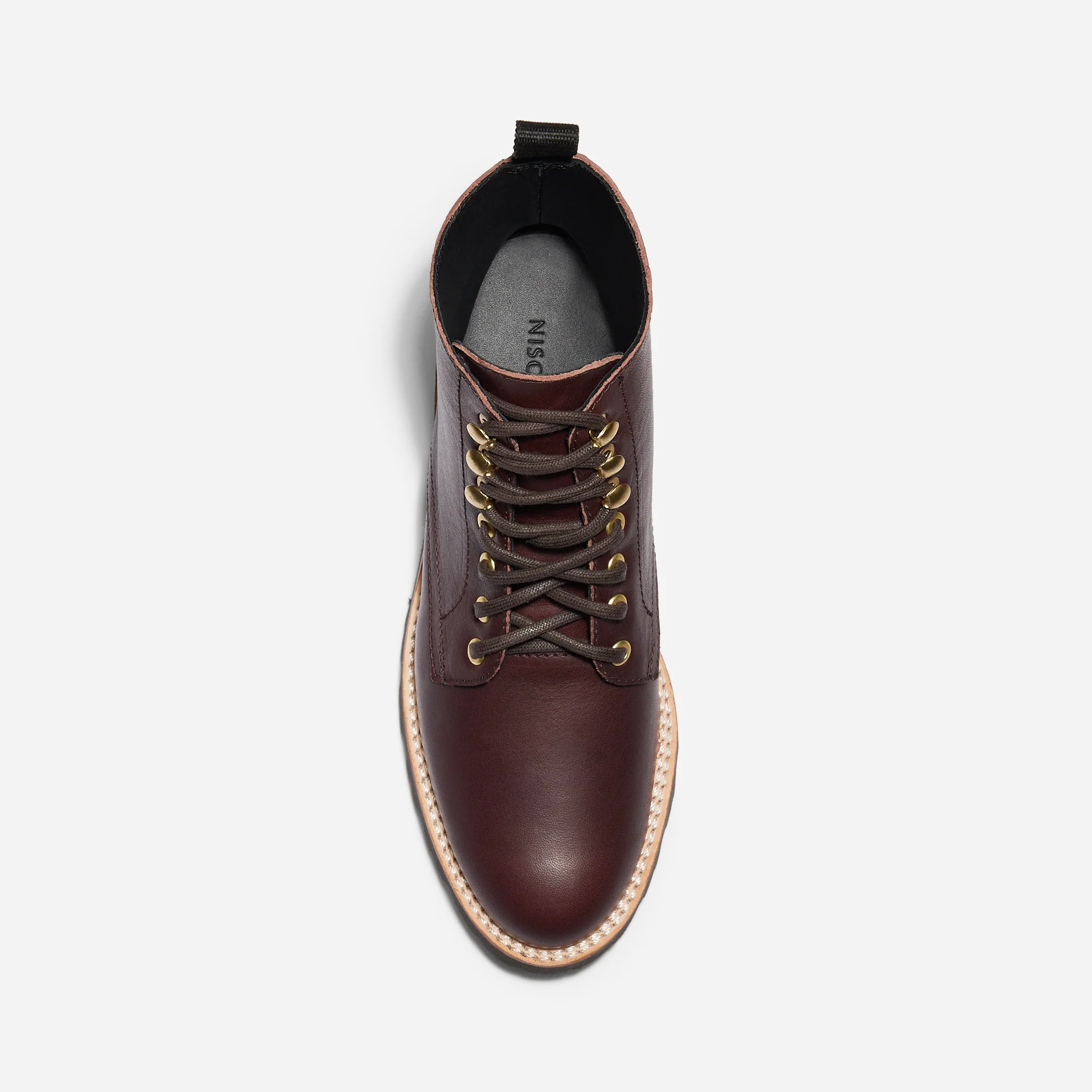 Go-To Lace Lug Boot Wine - Image 4