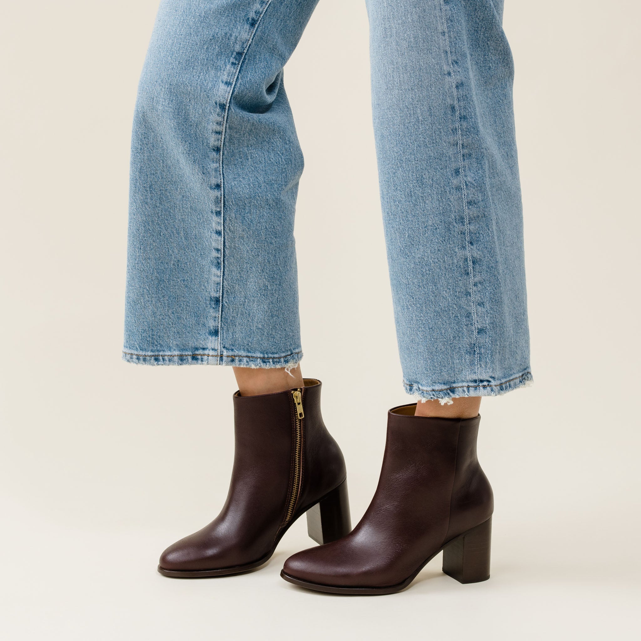 Lia Heeled Bootie Wine - Image 9