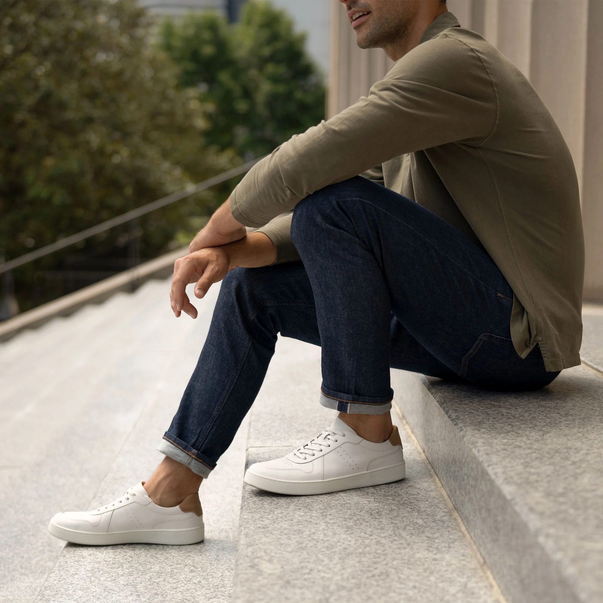Men's Beto Go-To Court Sneaker White - Image 11
