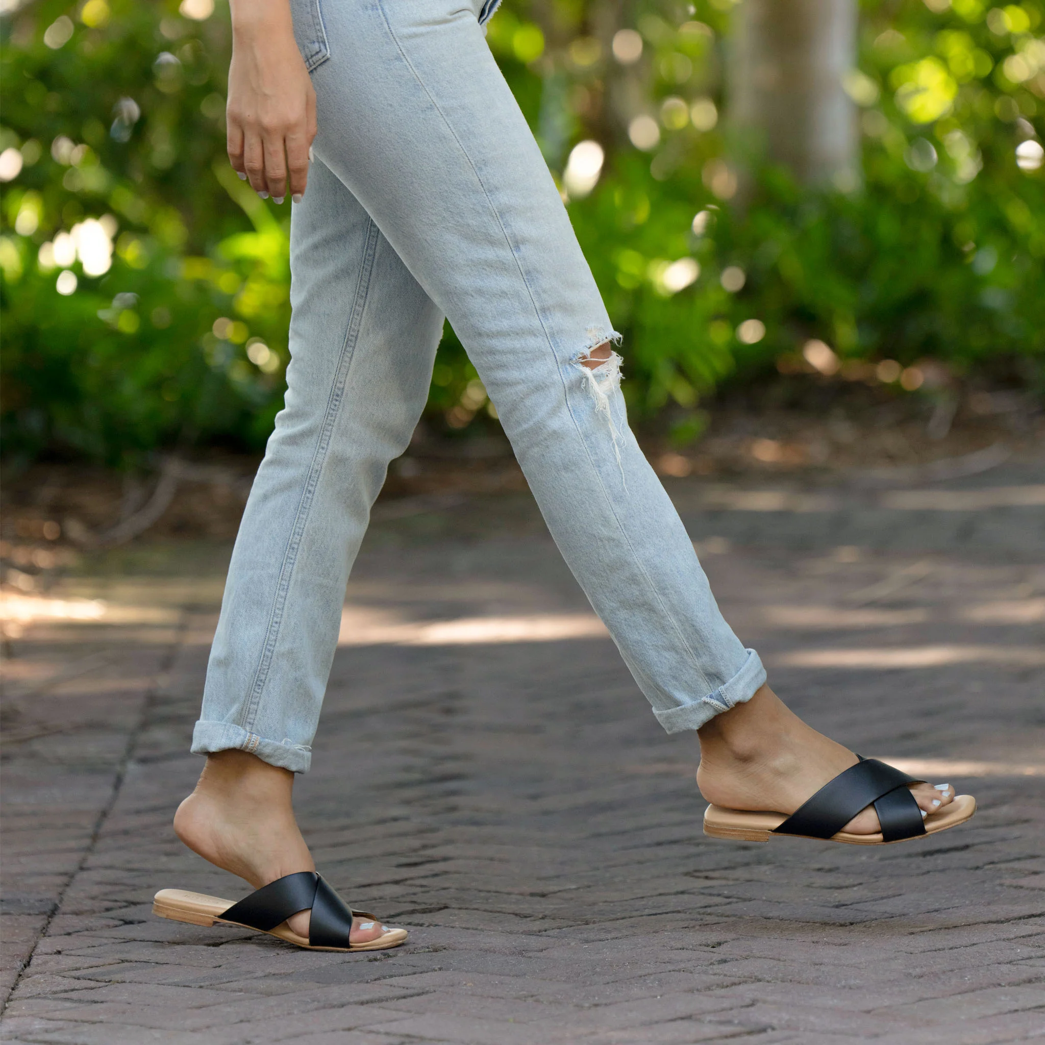 Catalina Slide Sandal Black - Image 6