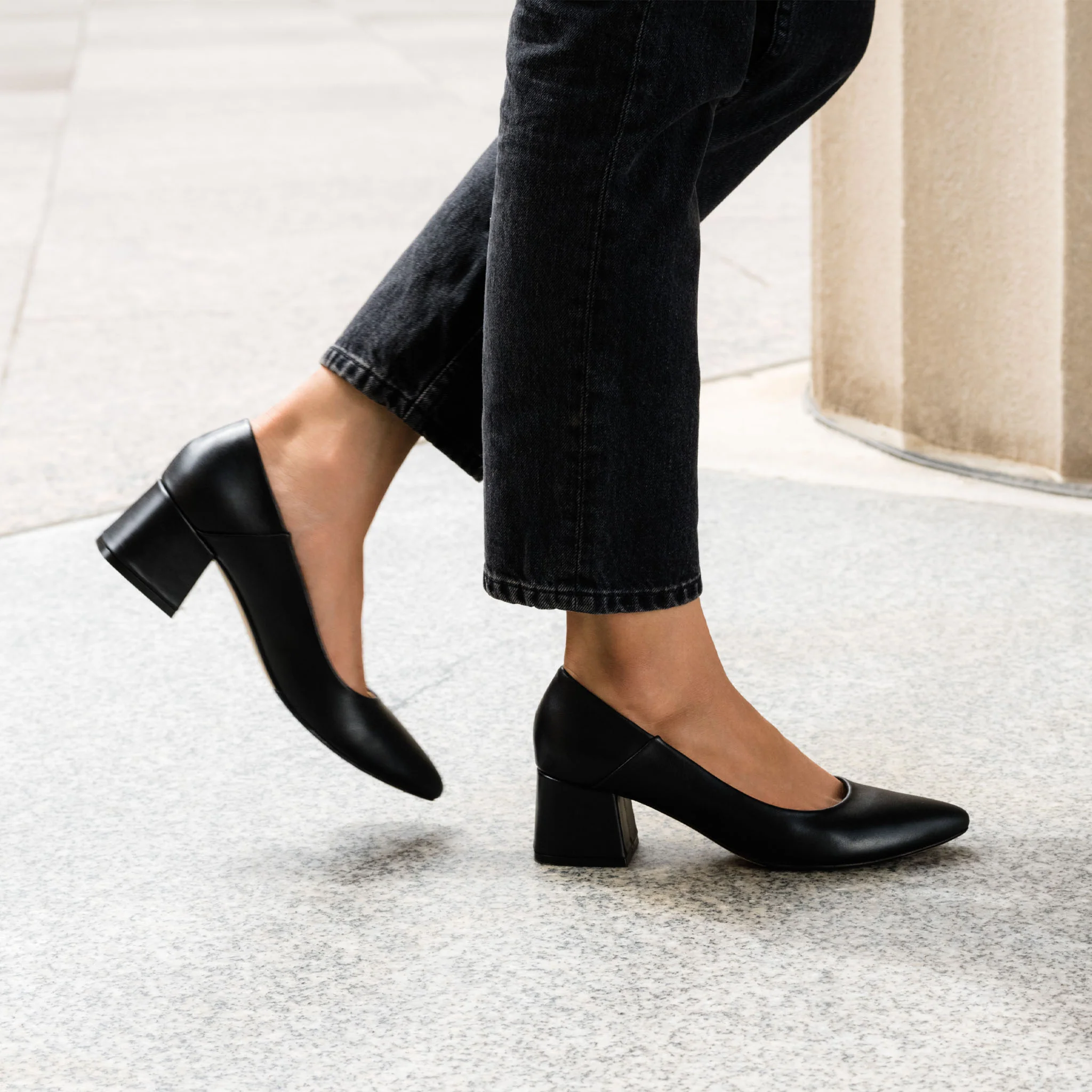Fiorela Go-To Mid Heel Black - Image 6